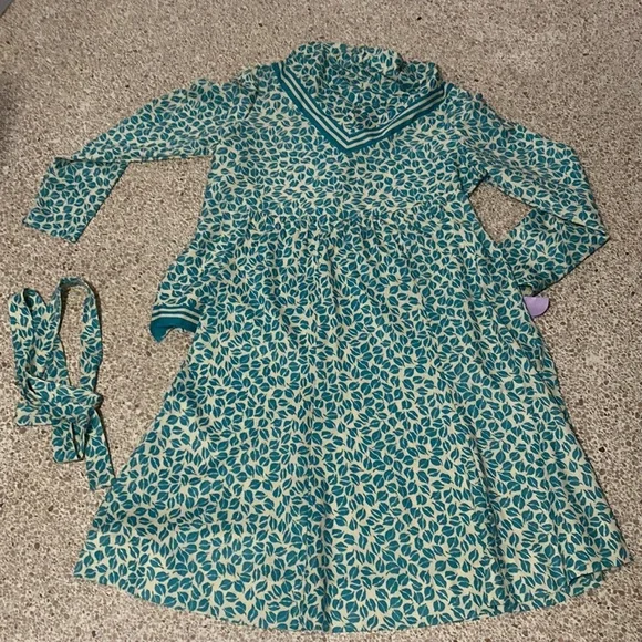 Vintage 1970 3 piece skirt, top, and hair sash - Picture 2 of 5